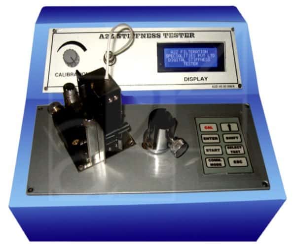 Stiffness Tester Machine by A2Z filtration.