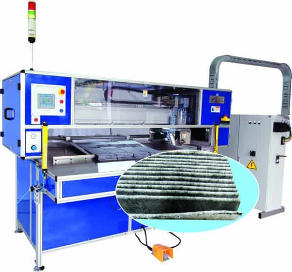 Ultrasonic Cutting and Seaming Machine by A2Z filtrations.